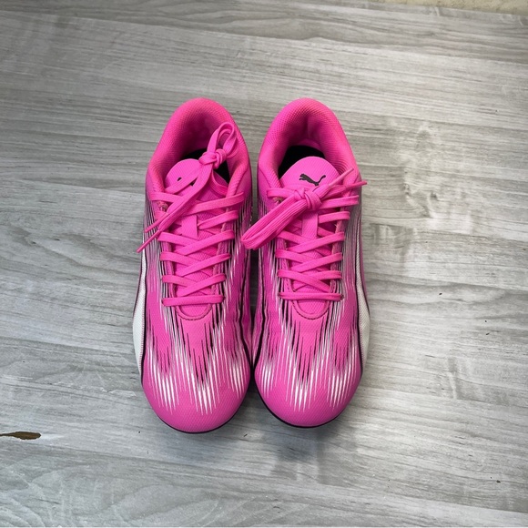 Puma Ultra Play Pink Black Soccer Cleats Girl’s Youth Size 5 - Picture 2 of 13